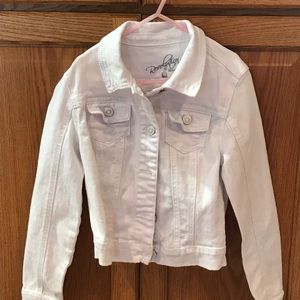 White jean jacket